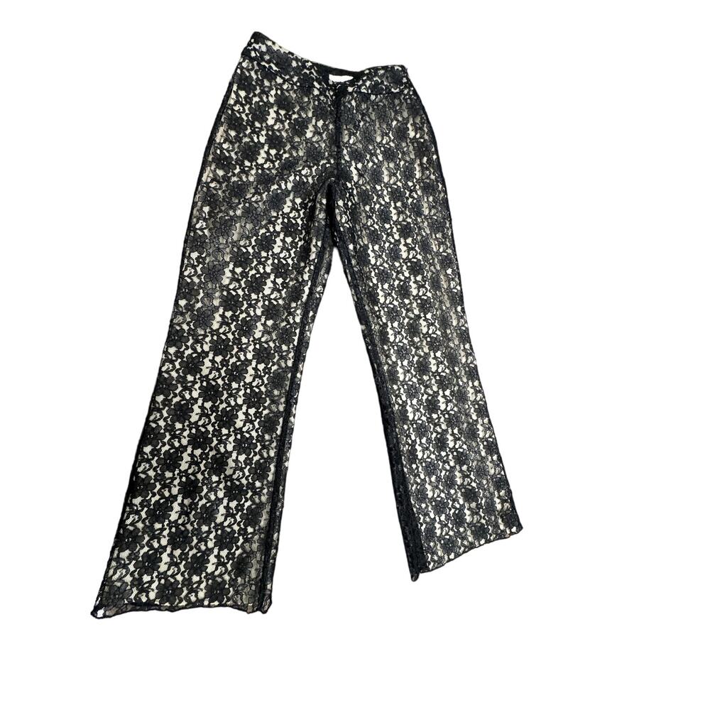 Covington Black Lace Dress Pants Size 4 Goth,Grunge, Witchy,Dress pant,Work Wear